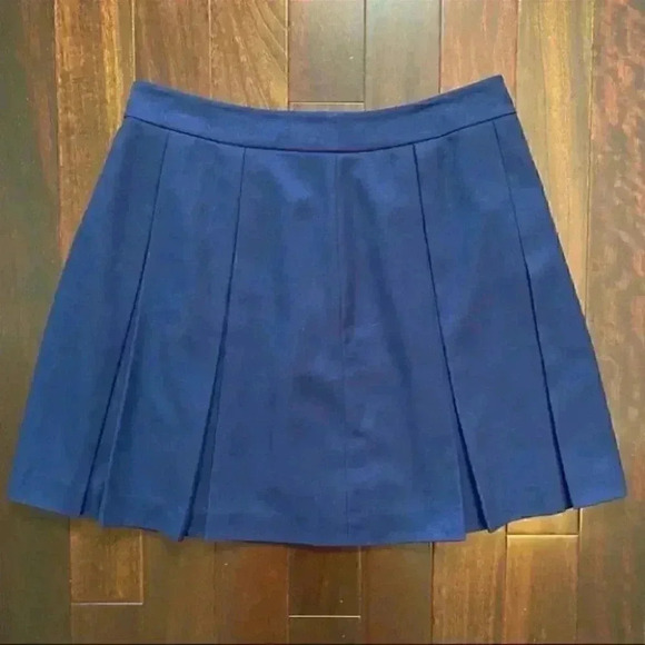 Tommy Hilfiger Pleated A-Line Mini Skirt Tennis Prep Kilt Navy Blue Size 10 - Picture 13 of 15